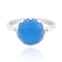 Anello in argento con Giada Blu