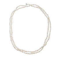 Collana in argento con Perla di Acqua Dolce (TPC)