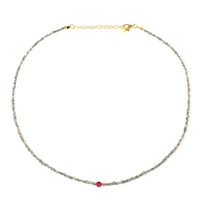 Collana in argento con Diamante Color Argento