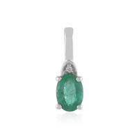 Ciondolo in argento con Smeraldo Russo