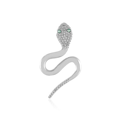 Ciondolo in argento con Smeraldo Russo (MONOSONO COLLECTION)