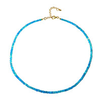 Collana in argento con Opale Blu dell'Etiopia