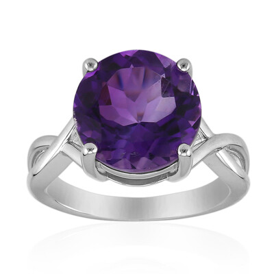 Anello in argento con Ametista Zambiana