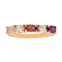 Anello in argento con Quarzo Rosa