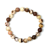 Bracciale con Diaspro Zebrato Rosso