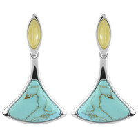 Orecchini in argento con Turchese