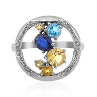 Anello in argento con Cianite del Nepal