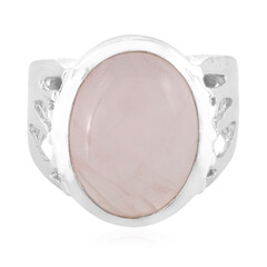 Anello in argento con Quarzo Rosa
