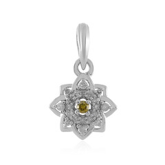 Ciondolo in argento con Diamante Giallo I2