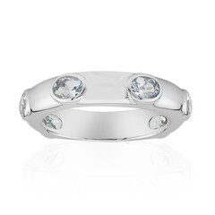 Anello in argento con Acquamarina Brasiliana