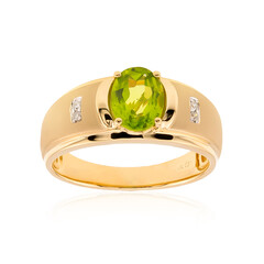 Anello in oro con Peridoto Dashihe  (CIRARI)