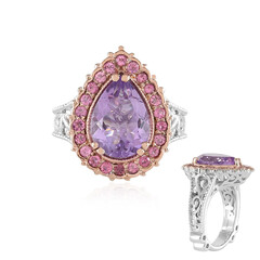 Anello in argento con Ametista Rose de France (Dallas Prince Designs)