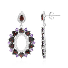Orecchini in argento con Granato