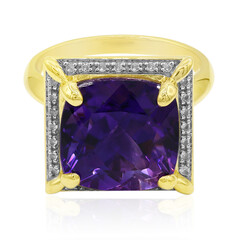 Anello in oro con Ametista Uruguay