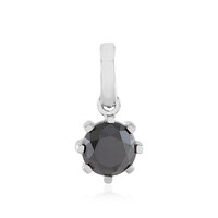 Ciondolo in platino con Diamante Nero