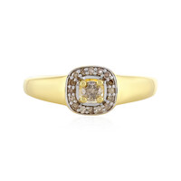 Anello in argento con Diamante Champagne I4