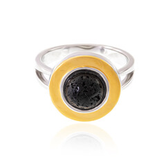 Anello in argento con Perla di Lava