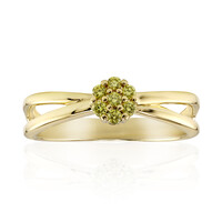 Anello in oro con Diamante Giallo VS1