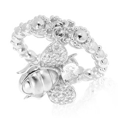 Anello in argento con Topazio Bianco (Dallas Prince Designs)