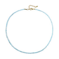 Collana in argento con Topazio Blu Cielo