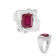 Anello in argento con Rubino del Madagascar (de Melo)