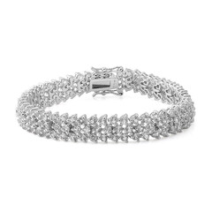 Bracciale in argento con Topazio Bianco