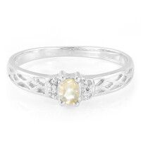 Anello in argento con Pietra del Sole Lunare