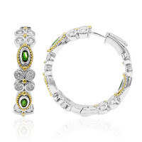 Orecchini in argento con Diopside Russo (Dallas Prince Designs)
