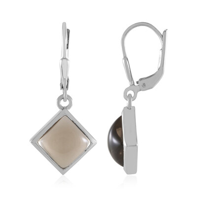 Orecchini in argento con Quarzo Fumè (MONOSONO COLLECTION)
