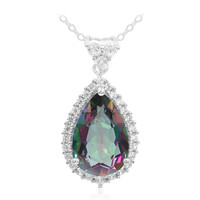 Collana in argento con Quarzo Mistico Verde