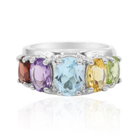 Anello in argento con Topazio Blu Cielo