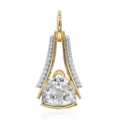Ciondolo in oro con Quarzo Herkimer (Amanda Adkins)