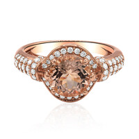 Anello in oro con Morganite