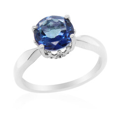 Anello in argento con Topazio Blu Royal