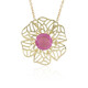 Collana in oro con Zaffiro Rosa del Madagascar (Ornaments by de Melo)