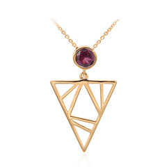 Collana in argento con Rodolite