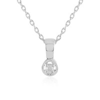 Collana in argento con Diamante I3 (J)