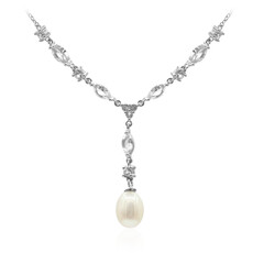Collana in argento con Perla di Acqua Dolce