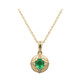 Collana in oro con Smeraldo Zambia AAA (CIRARI)