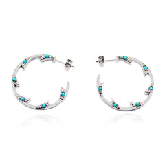 Orecchini in argento con Turchese Sleeping Beauty (Anne Bever)