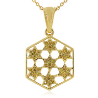 Collana in argento con Diamante Giallo I3