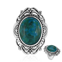 Anello in argento con Crisocolla (Art of Nature)
