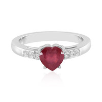 Anello in argento con Rubino del Madagascar