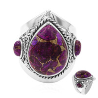 Anello in argento con Turchese Ramato Porpora Mohave (Art of Nature)