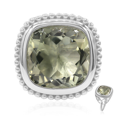 Anello in argento con Ametista Verde