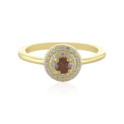 Anello in argento con Diamante Cognac I3