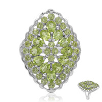 Anello in argento con Peridoto