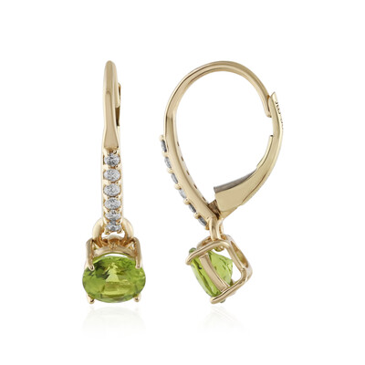 Orecchini in oro con Tormalina Verde (AMAYANI)