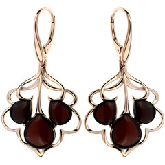 Orecchini in argento con Ambra Baltica