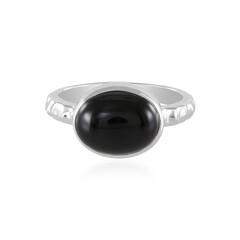 Anello in argento con Onice Nero